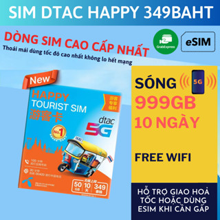 SIM DU LỊCH THÁI LAN KHÔNG GIỚI HẠN DATA 10 NGÀY SÓNG MẠNH TOÀN QUỐC