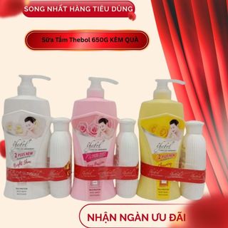  Sữa tắm trắng da TheBol 650ml -Tặng Kèm Sữa Tắm Nước Hoa 180g 