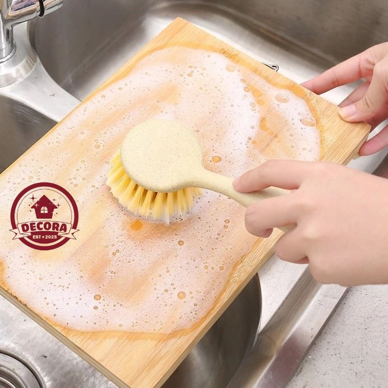 Bàn Chải MS001 Cán Dài Vệ Sinh Bồn Rửa Bát,Decora shop, Cọ Rửa Xoong Nồi Nhà Bếp, Nhà Tắm Có Tay Cầm