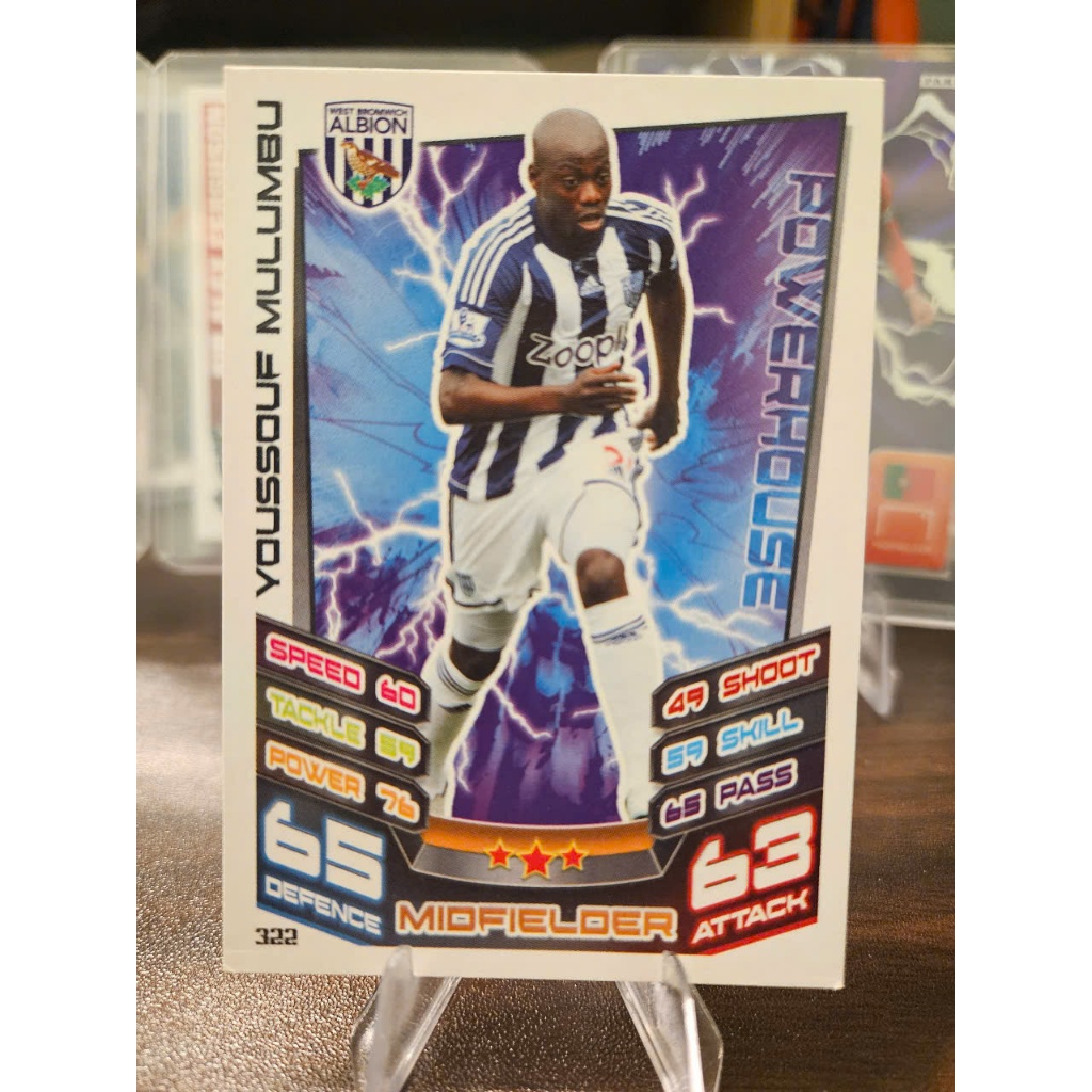 Thẻ Youssouf Mulumbu Topps Match Attax 2012/2013 (West Brom) (12/13)