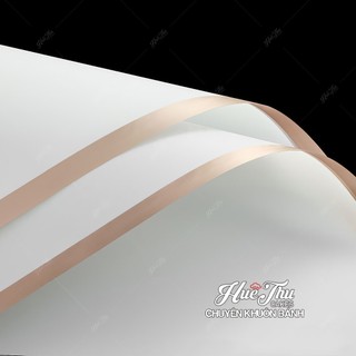 Giấy gói hoa bóng mờ viền đồng (5 tờ)