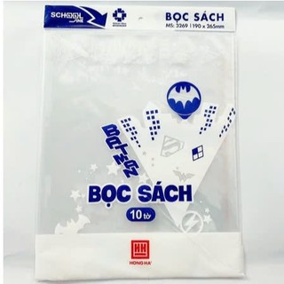 Bọc sách nylon Hồng Hà (190x265mm) 3269( 10c/ tập)