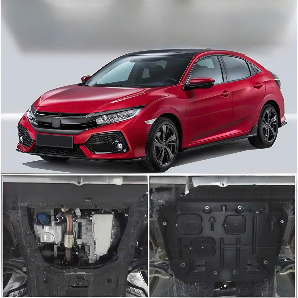 { Nhựa Dày 5MM } Chắn Bùn Gầm Máy Honda Civic Đời 2016 - 2021 Gen 10