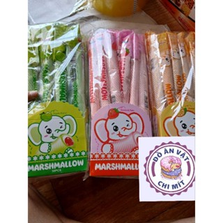  Bán sỉ 30 thanh kẹo dẻo soắn Marshmallow có nhân đồ ăn vặt cổng trường 