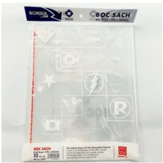 Bọc sách nylon Hồng Hà (190x265mm) 3269( 10c/ tập)