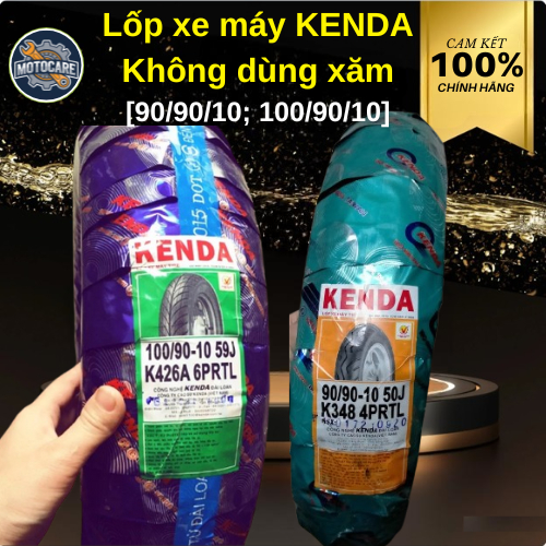 Lốp xe máy KENDA  90/90-10 - 100/90/10 không dùng xăm