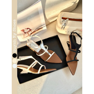 NYNY - (NEW)GIÀY CAO GÓT MŨI NHỌN QUAI CHỮ Y - GÓT XUỒNG CAO 5 PHÂN HIỆN ĐẠI - SANDALS TÔN DÁNG