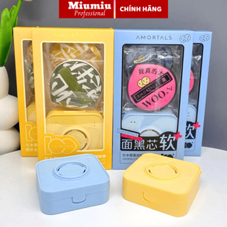 Mút Tán Kem Nền AMORTALS Big Size Bộ Mút Trang Điểm XL Kèm Hộp Đựng Mút Tán Phấn Cushion Mềm Mịn