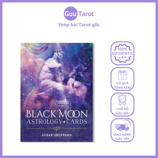 Bộ Bài Black Moon Astrology Cards (Guu Tarot Shop)