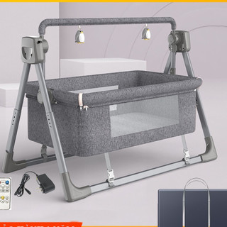 Nôi điện cho bé sơ sinh, ru ngủ tự động, nôi rung bảo hành 12 tháng, dễ gấp gọn mang di chuyển
