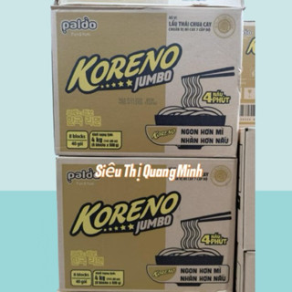 Thùng 40 Gói Mì Lẩu Thái Koreno Jumbo Hương Vị Chua Cay 100G, Chuẩn Vị Mì Cay 7 Cấp Độ