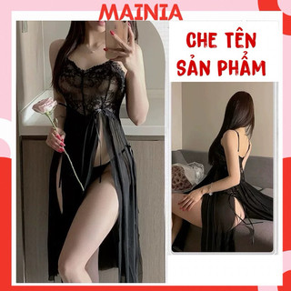 Váy Ngủ Ren 2 Dây Xẻ Tà Dáng Dài 1m2 / 8746 MAINIA STORE