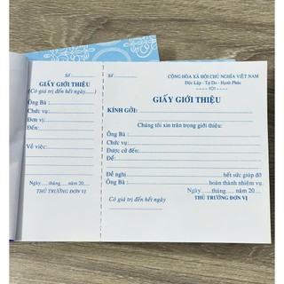 5 cuốn Giấy giới thiệu tốt giấy ford dày (50 tờ/cuốn)