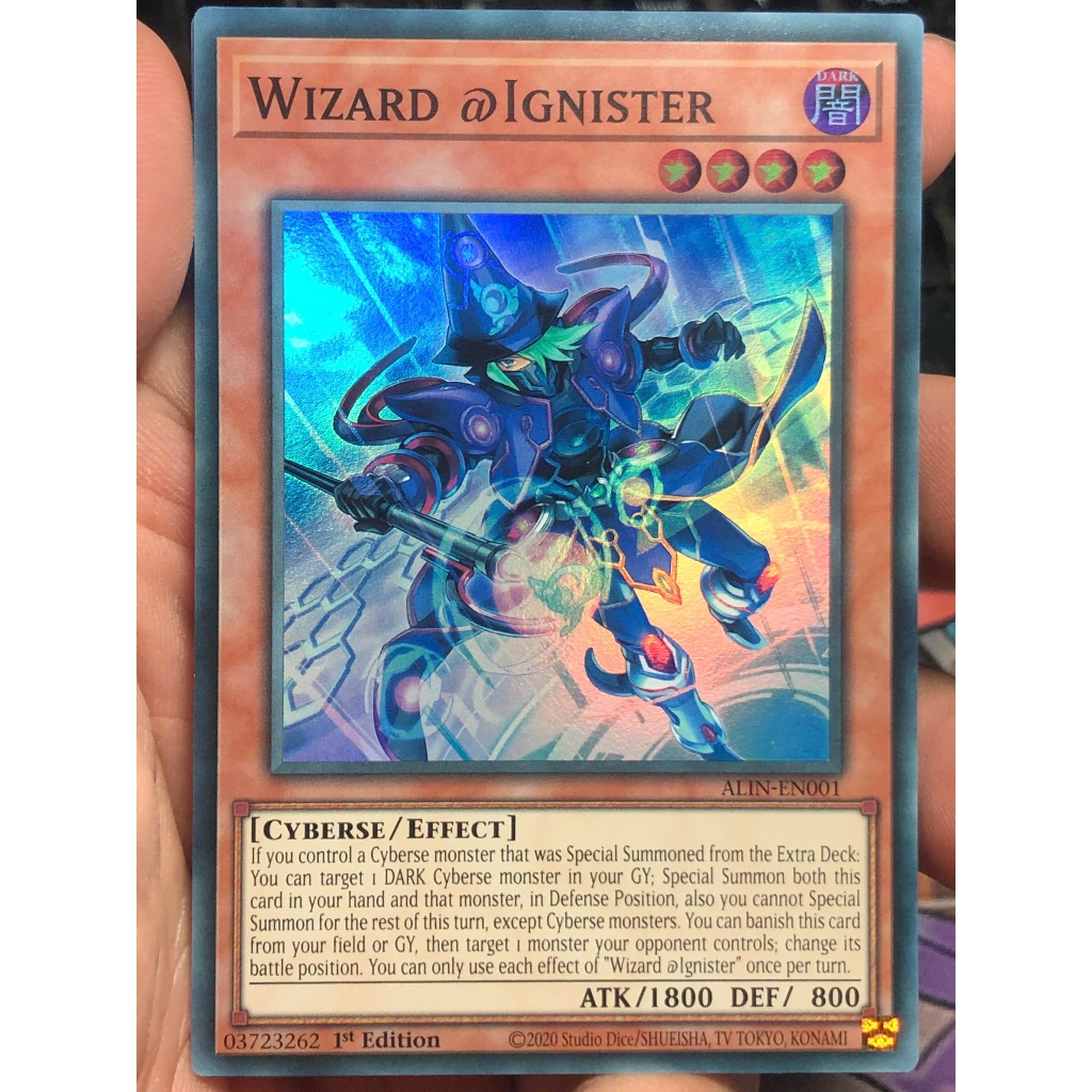 [KW2 Yugioh] [EN-UK] Thẻ bài ALIN-EN001 - Wizard @Ignister - Super Rare