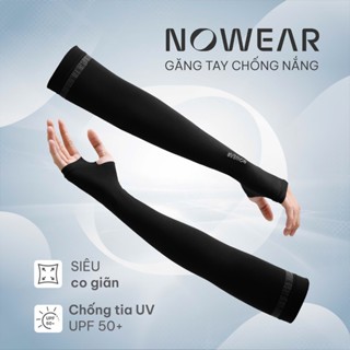 Găng tay chống nắng cao cấp NOWEAR Unisex - Ống tay chống nắng làm mát, siêu co giãn, ngăn UV tuyệt đối