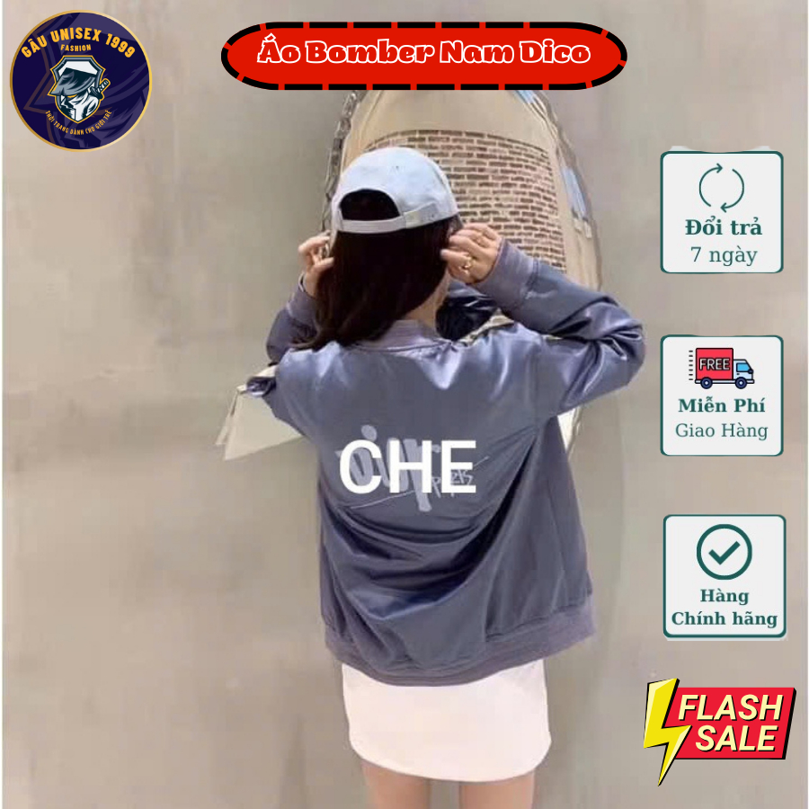 Áo Bomber Xanh Đại Dương Nữ Dio Chất Liệu Gió, Mềm Mịn, Nhẹ Tôn Dáng GA849