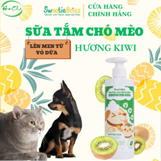 Sữa Tắm Chó Mèo Mượt Lông SweetieBoss Từ Enzyme Dứa Thiên Nhiên - Hương Kiwi - 500ml