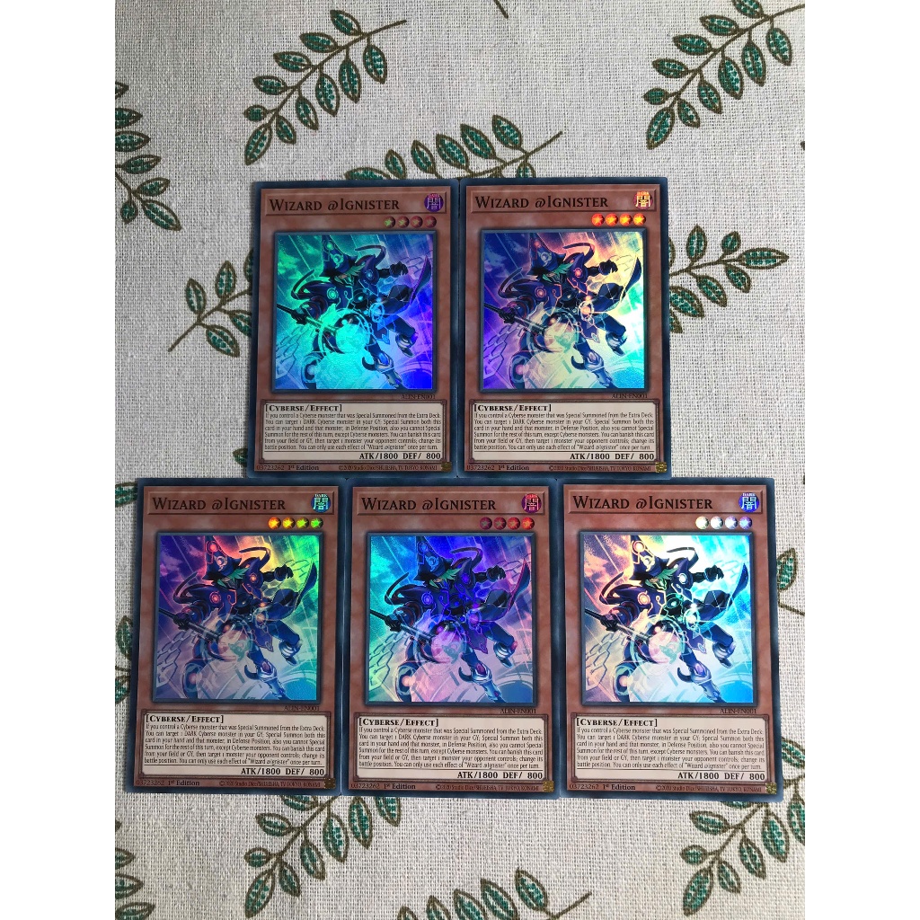 [LiLy_Yugioh] Lá bài ALIN-EN001 “Wizard @Ignister" - ALIN-AE001 Super Rare