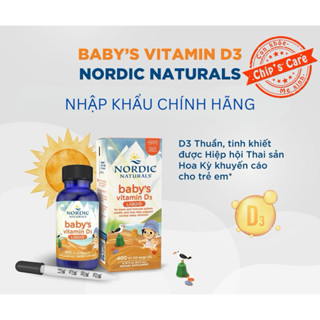   2027  Thực phẩm bảo vệ sức khoẻ Nordic Naturals Baby’s vitamin D3 - D3 thuần NHẬP KHẨU CHÍNH HÃNG 