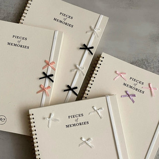  Sổ dán ảnh Scrapbook sổ còng Giấy đen 250gsm - Sổ lưu kỉ niệm Pieces of Memories 