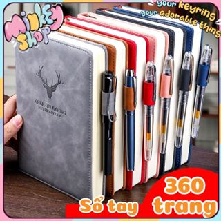  Sổ Tay Ghi Chép Nhật Kí A5 360 Trạng Hoạ Tiết Đầu Hưu Giấy Dày 80gsm Notebook Tập Lên Kế Hoạch-Minkey 