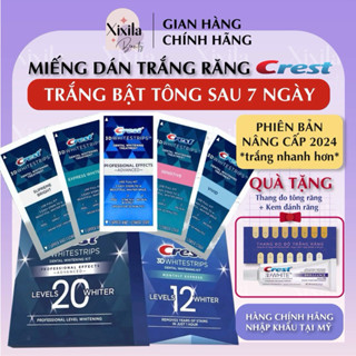 COMBO 7 GÓI Miếng dán trắng răng Crest 3D White