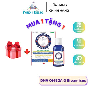 DHA Bioamicus Omega 3 Vị Cam Không Tanh Giúp Tăng IQ Phát Triển Não Bộ Cho Bé Từ Sơ Sinh Lọ 30ML