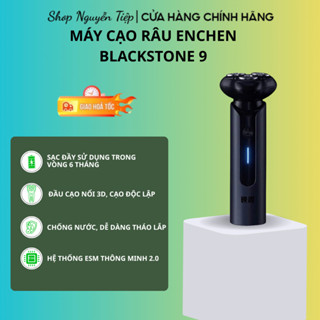 Máy cạo râu Enchen Blackstone 9 hợp kim, 3 lưỡi dao kép 3D cạo sạch, chống nước IPX7 - BH 12 tháng