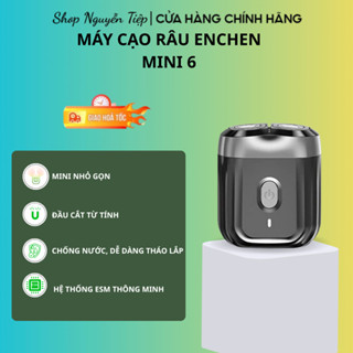 Máy Cạo Râu Enchen Mini 6 - Đầu cắt từ tính, chống nước, Pin sạc. Bảo hành 12 tháng