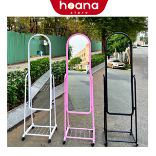 (Có đèn LED) Gương soi toàn thân bao bễ vỡ, Gương soi di động gương đứng soi toàn thân siêu nét hàng loại 1 - HOANA