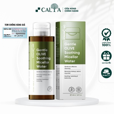 Nước Tẩy Trang Drceutics Dưỡng Ẩm, Dành Cho Mọi Loại Da - Gentle OLIVE Soothing Micellar Water 500ml