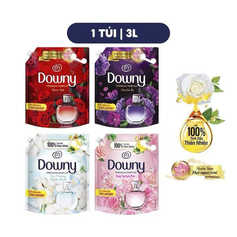 Túi Nước Xả Vải Downy 3L Đủ Mùi
