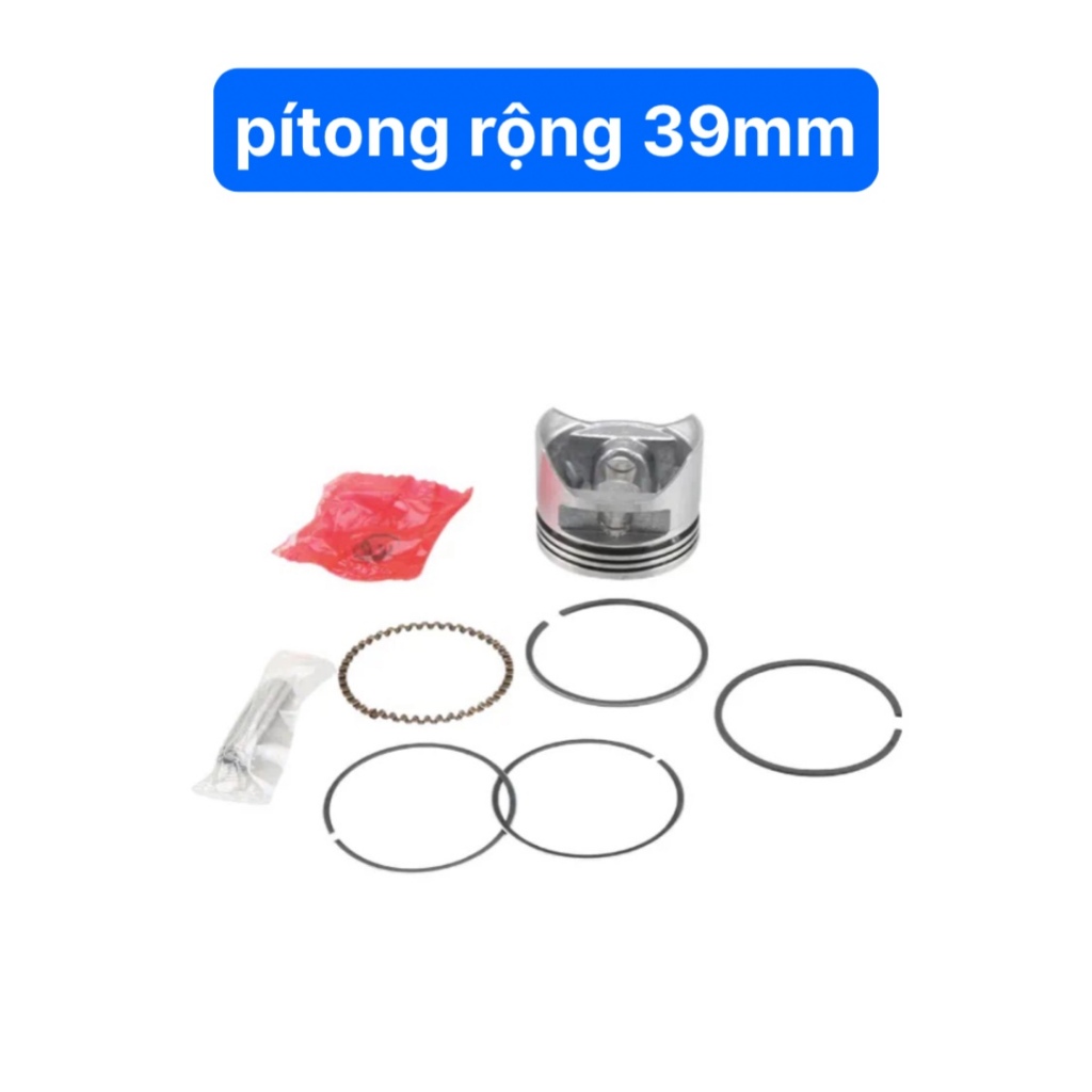 Full Bộ Pít Tông Pitong 39mm Séc Măng Máy Phát Cỏ GX35 Pítong Rộng 39mm (Kho 6201)