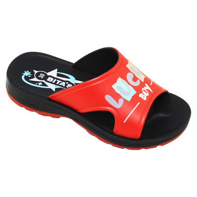 Dép quai ngang bé trai Bita's DEN.85 (Đỏ + Nâu Kaki + Xanh dương)