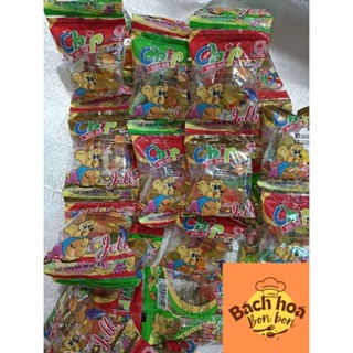 Dây 10 gói Kẹo Dẻo Chip Chip Hải Hà Jelly gói 16 g dai ngon ngọt đồ ăn vặt tuổi thơ