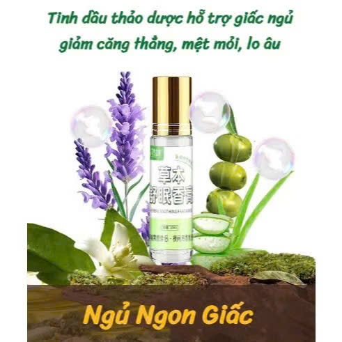Tinh Dầu Thảo Dược Thiên Nhiên Hỗ Trợ Ngủ Ngon Giảm Căng Thẳng Mệt Mỏi Lo Âu Hiệu Quả Và An Toàn