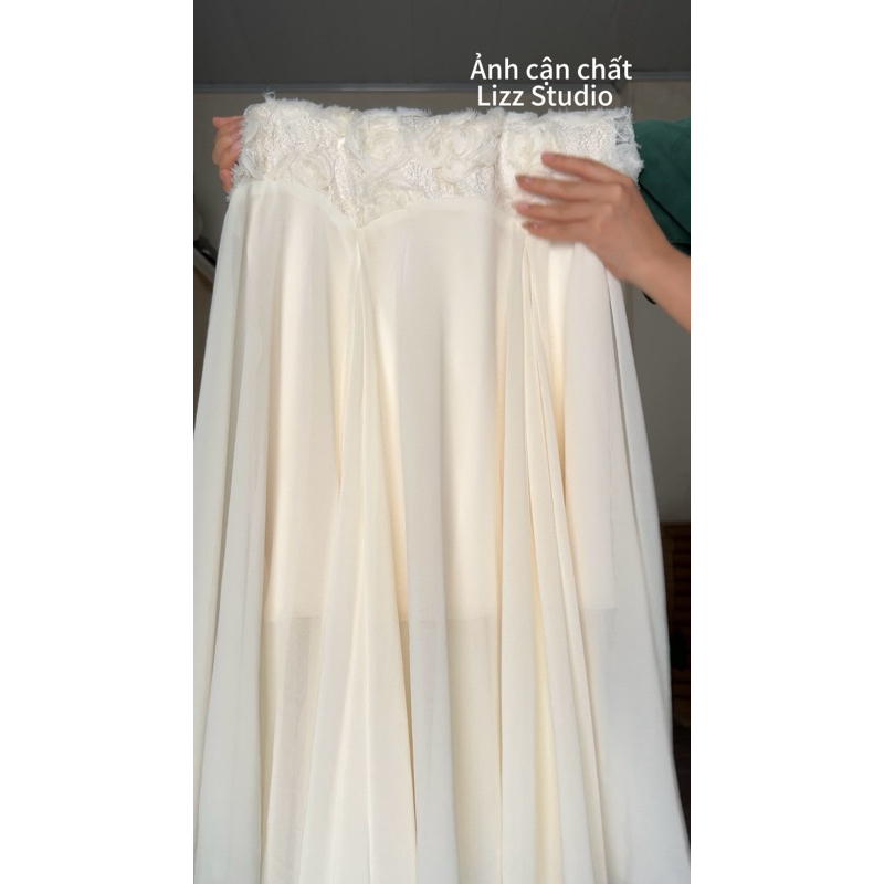 Ivy Dress M751 Váy Hai Dây Đuôi Cá Dáng Dài Phối Hoa ,  Váy body đuôi cá dáng dài đi biển LIZZ STUDIO | BigBuy360 - bigbuy360.vn