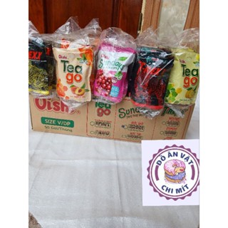 Bán sỉ cả thùng nước Oishi 5 bịch đủ vị chanh đào táo dâu nho vị trái cây bịch 10 gói 180ml . 