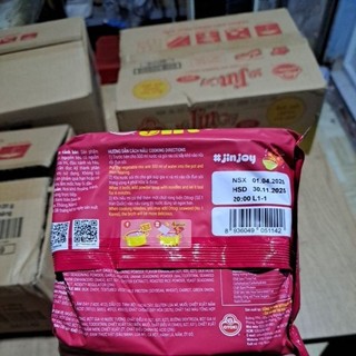 Lốc 5 gói MÌ JIN CAY 120G Otoki V10703, mì jin cay Ottogi, mì Jin không cay Otoki gói 120 g V10704
