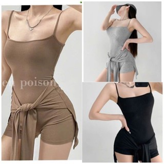 Jump đùi hồng pink siêu cute , jumpsuit đùi hai dây bản viền nữ, áo liền quần body không mút🌈🌈🌈GG alohashop91