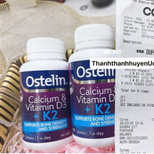 Ostelin Calcium D3 K2 60 viên