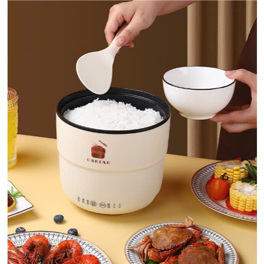 NỒI CƠM ĐIỆN MINI 1.8L NẤU CƠM SIÊU TỐC-NỒI NẤU ĐA NĂNG TIẾT KIỆM ĐIỆN CHỐNG DÍNH NẤU CƠM NẤU CHÁO NẤU MÌ NẤU LẨU CHIÊN