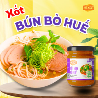 Sốt gia vị Bún Bò Huế HiXOT hũ 220Gram, nấu 6-8 tô, gia vị hoàn chỉnh, không cần nêm nếm
