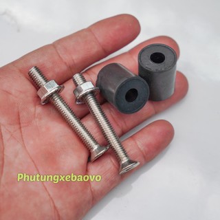 [GIÁ 1 CẶP] Cao su nở kèm ốc inox dùng để siết gù tay lái hoặc siết gương gù