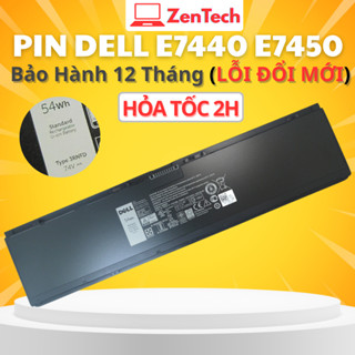 PIN Máy Tính LAPTOP Dell Latitude - Tương thích E7440 E7450, 3RNFD 34GKR F38HT T19VW 909H5 PFXCR G0G2M 47Wh, 52Wh