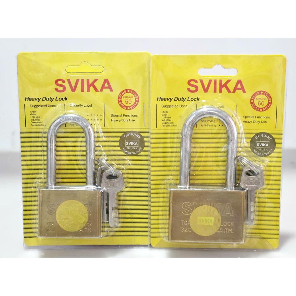Ổ khóa cửa Svika 50mm (5p) / 60mm (6p) càng dài dính chìa
