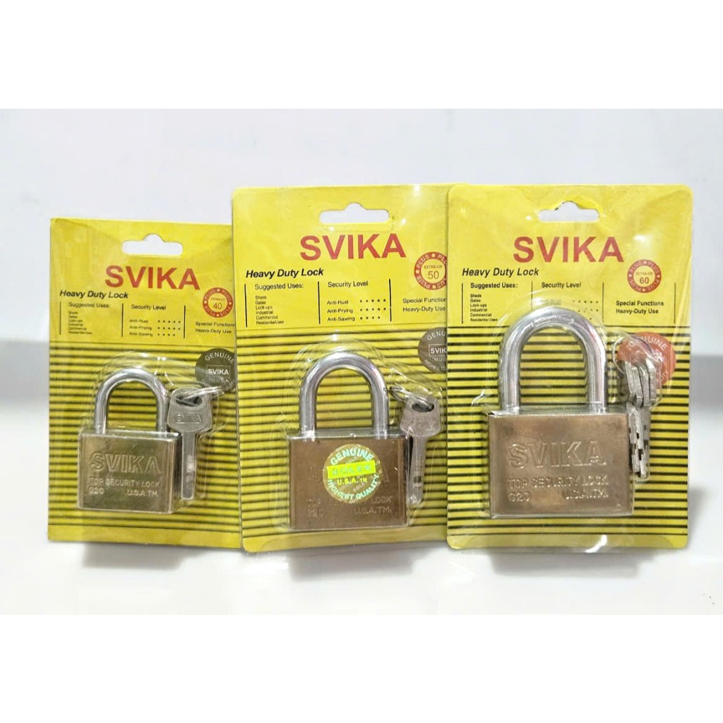 Ổ khóa cửa Svika 40mm (4p) / 50mm (5p) / 60mm (6p) dính chìa