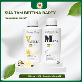  Sữa tắm Bettina Barty Musk Xạ hương – Vanilla Ngọt dịu – Dưỡng ẩm – Tem chống giả – Made in Germany 