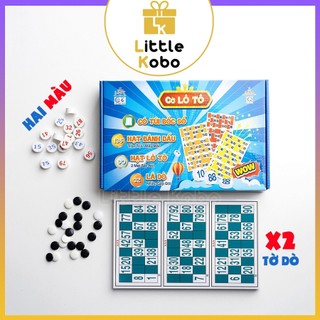   LHT  Lô Tô 2 Màu Hạt 32 Lá Dò XNK Số Lượng Gấp Đôi Liên Hiệp Thành Cờ Loto Đồ Chơi Trẻ Em Boardgame 