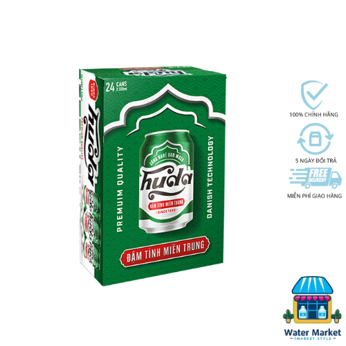 Thùng 24 lon bia Huda 330ml (330ml/lon)